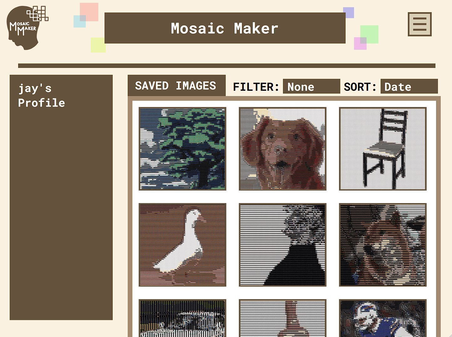 Mosaic Maker - Result Preview