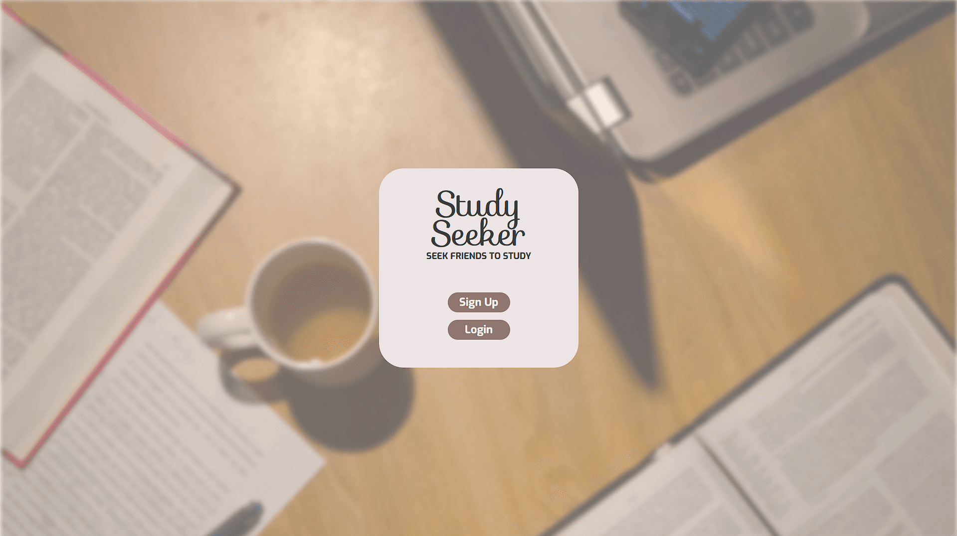 Study Seeker - Home Page